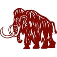 thumbnail image 1 of Custom Wall Decal Woolly Mammoth 20"X20" - Kids Boys Bed Room - - Vinyl Wall Sticker, 1 of 1