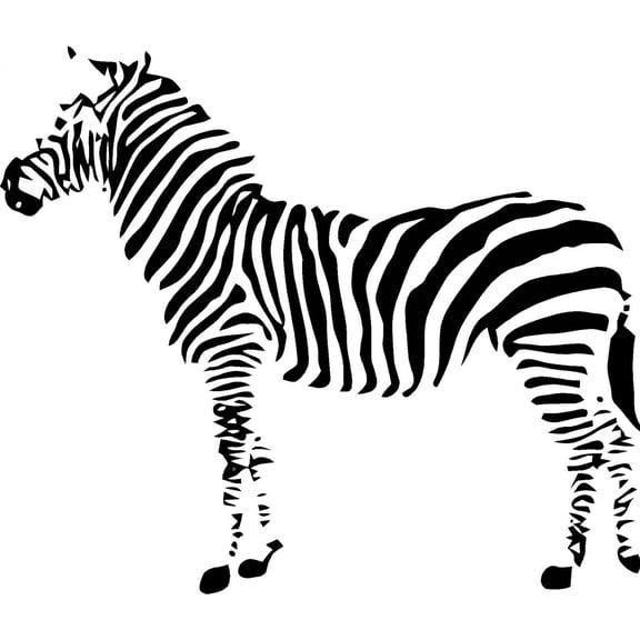 Custom Wall Decal Zebra Picture Art Living Room Home Decor Sticker - Vinyl Wall Decal - Size : 10 X 12 Inches