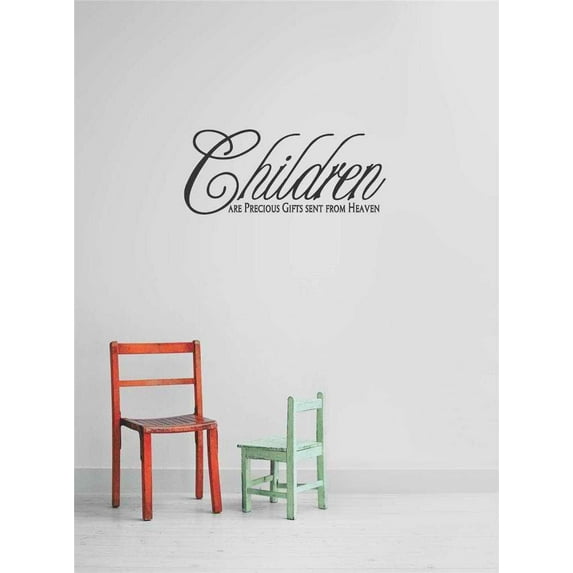 Custom Wall Decal s & Stickers : Children Are Precious Gifts Sent From Heaven Inspirational Life Quote 10x20