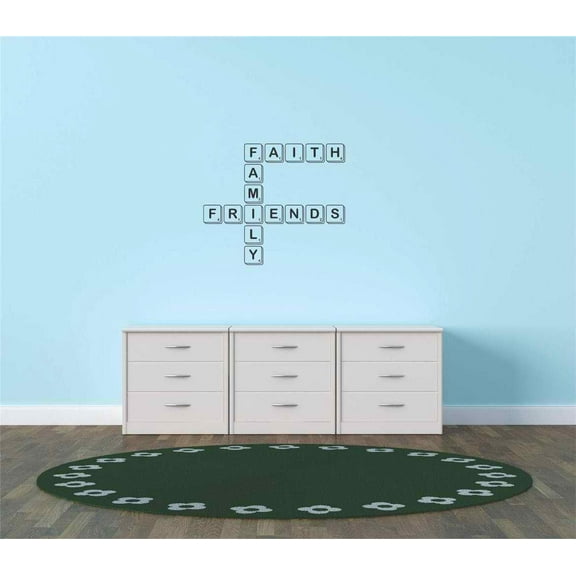Custom Wall Decals & Stickers : Family Friends Faith Life Inspirational Quote 16x16