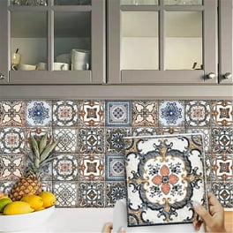 UKAP 10Pcs Mosaic Pattern Waterproof Wall Tile Stickers Peel and Stick Tile Kitchen Backsplash Wallpaper Sticker 15x15cm/20x20cm UKAP 10Pcs Mosaic Pattern Waterproof Wall Tile Stickers Peel and Stick Tile Kitchen Backsplash Wallpaper Sticker 15x15cm/20x20cm
