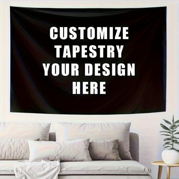 Custom Wall Tapestry Personalized Photo Text Decor
