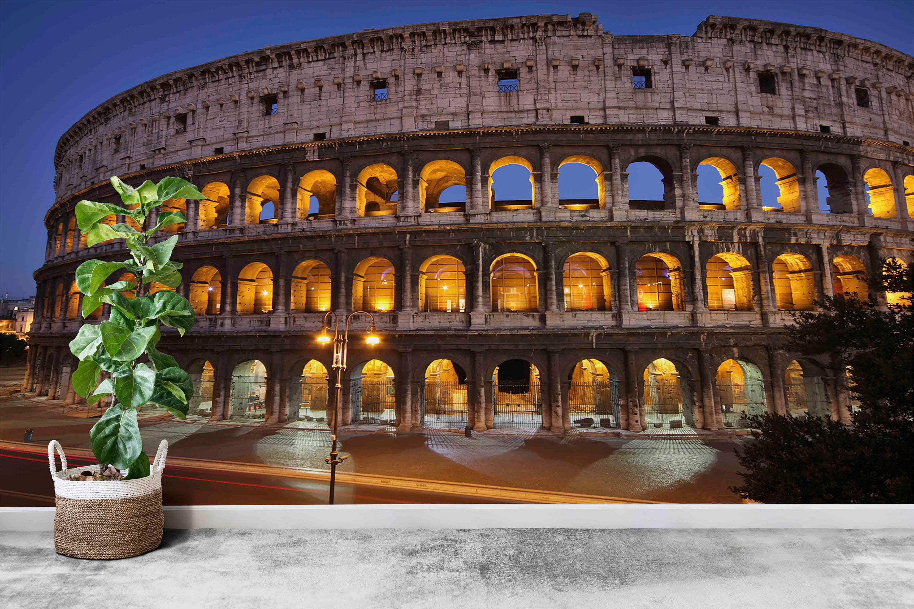 Custom Wallpaper, Italy Wall Poster, Rome Colosseum Wallpaper, 3d 