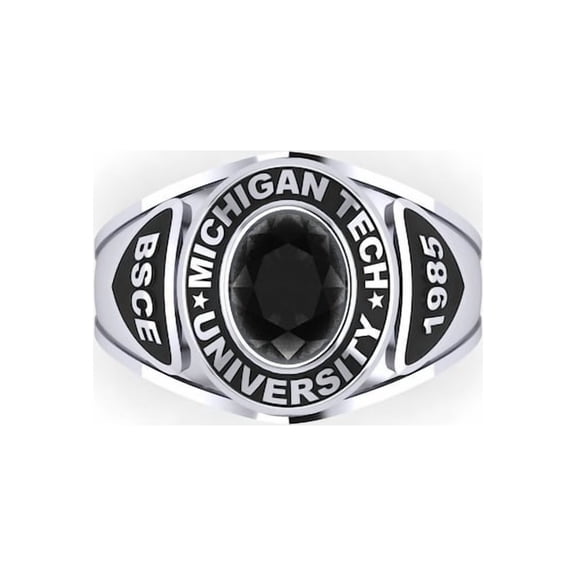 Custom Warren Township High School Class Ring Personalized Graduation Year Aquamarine Stone Engraved Jacky 925 Sterling Silver