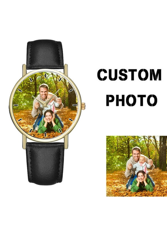 Custom Watch Women Men Printing Your Picture Watch Blank Personalized Watch DIY Put Your Photo/Image/Text Disassembled