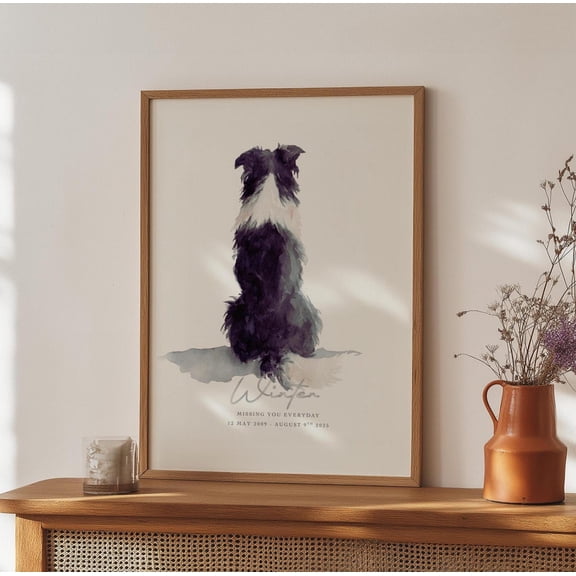 Custom Watercolor Pet Portrait: Personalized Dog Or Cat Painting, Unframed Poster Size 16x24