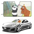 Custom We Bare Bears Car Truck and SUV Windshield Visor Car Visor Heat