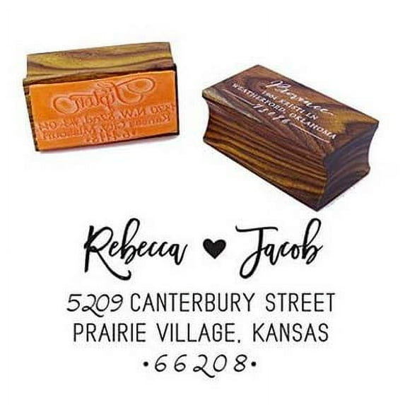 Custom Wedding Invitation Stamp Personalized Wood Mounted Rubber Stamp Wedding Gift
