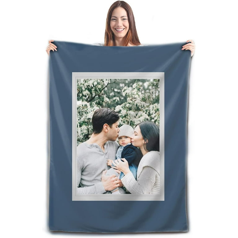Custom Weighted Blanket with Text Picture Collage Personalized Photo Collage Blankets Christmas Xmas Anniversary Birthday Wedding Customized Gift for Friends Couples Dad Mom Kids Dogs Walmart