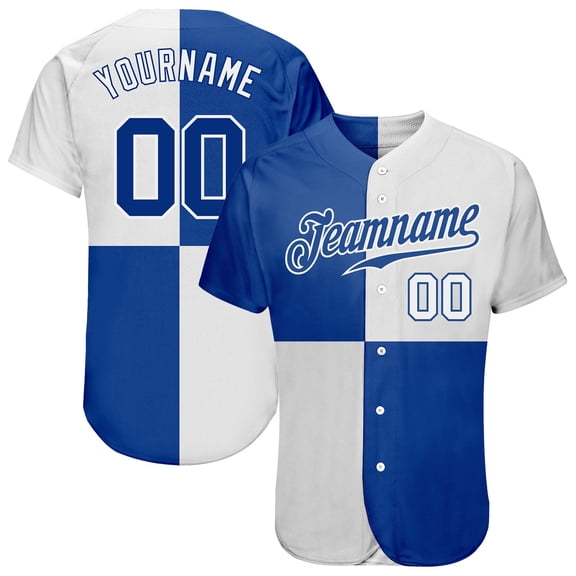 Custom White Royal 3D Pattern Design Multicolor Authentic Baseball Jersey - Hot Sale 2026