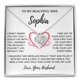 thumbnail image 1 of Custom To My Wife Anniversary Special Message Necklace, A Meaningful Necklace Perfect For Anniversaries Birthdays Valentine V1800, Gold Love Knot Necklace, 1 of 6