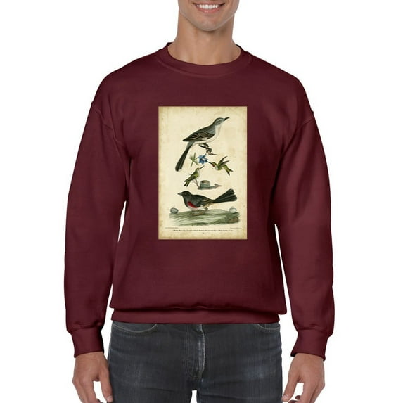 Custom Wilsons Mockingbird. Sweatshirt Men -Alexander Wilson Designs, Male Medium