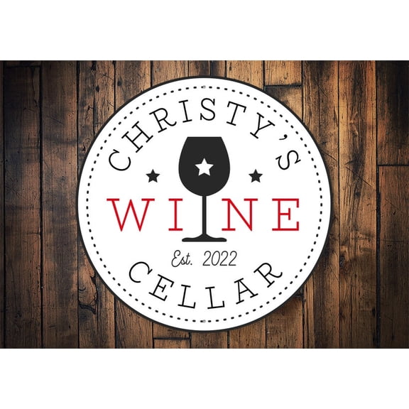 Custom Wine Lounge Sign Personalized Wine Bar Wine Drinker Gift Wine Gift Home Bar Gift Decor For Bars Custom Name Bar Gift Bar GiftSize: 12 x 12 inch