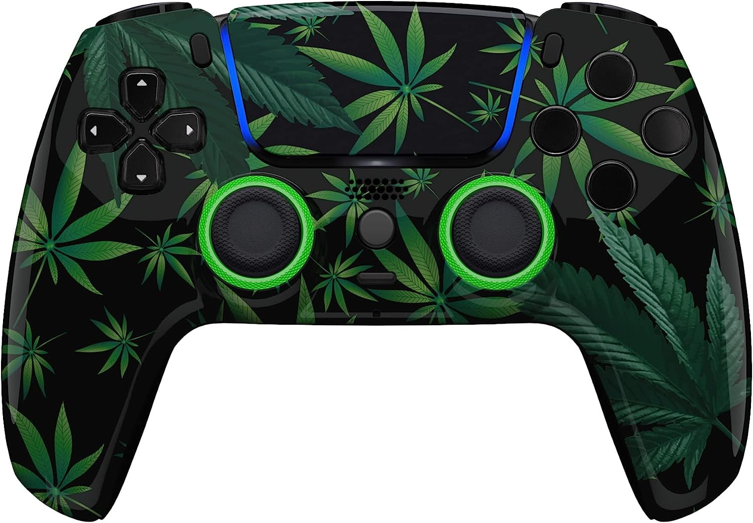 Custom Wireless Controller Compatible with PS5 - Multiple Designs Available (PS5 Weeds)