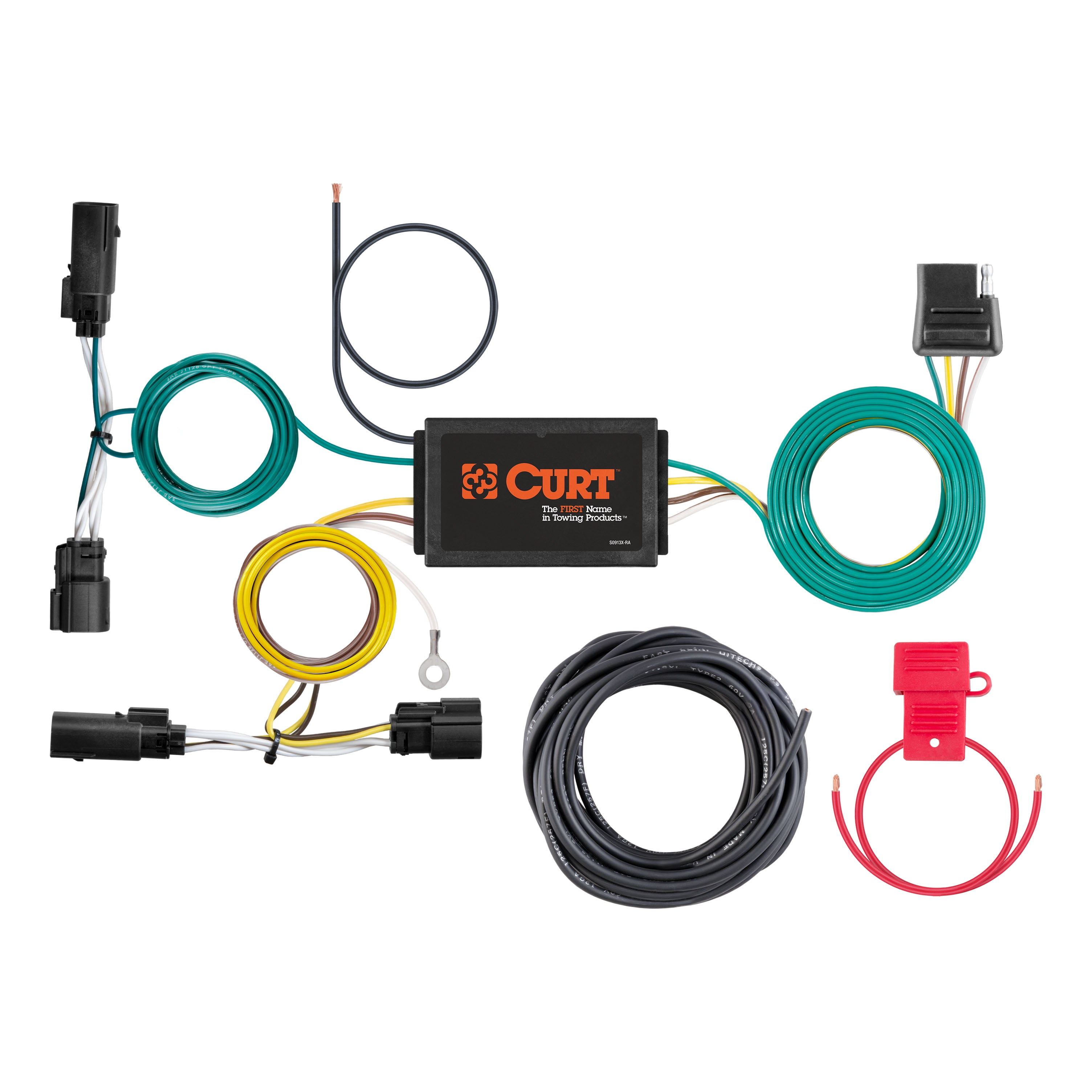 CURT 56432 Vehicle-Side Custom 4-Pin Trailer Wiring Harness, Select Ford Escape