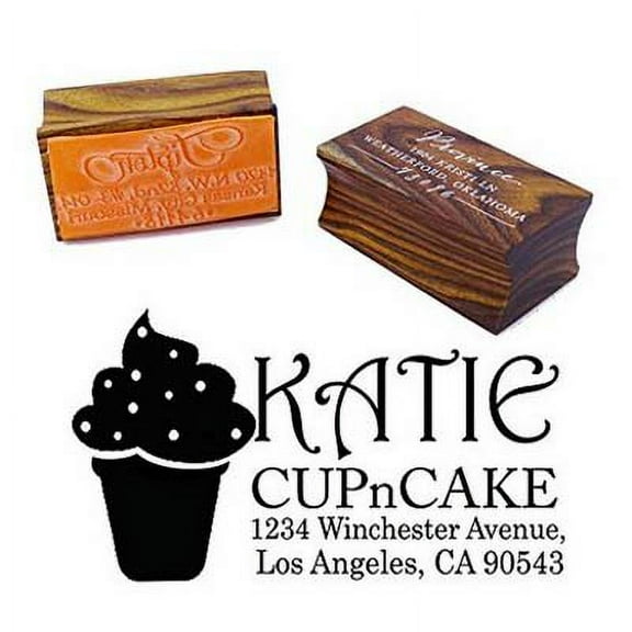 Custom Wood Mounted Rubber Stamp Personalized Family Return Address Stamp Invitation Gift