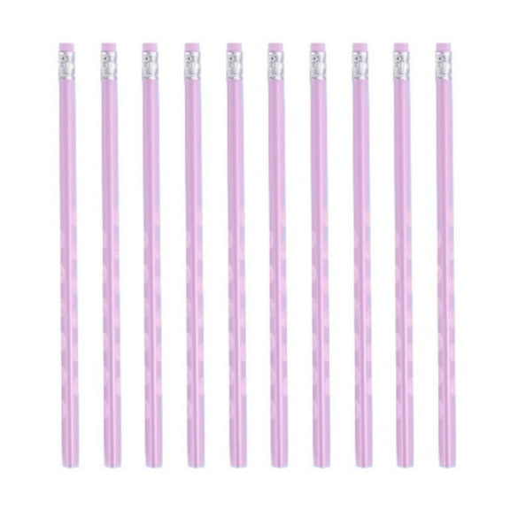 Custom Wood Pencils for s Back, Cxui Ergonomic Grip Pencil with Eraser - Eco-Friendly Writing Tool for Artists, Sketching & Office Work, Non-Toxic & Comfort Design | Pencils Purple