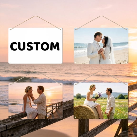 Custom Wood Sign Personalized Photo Text Plaque