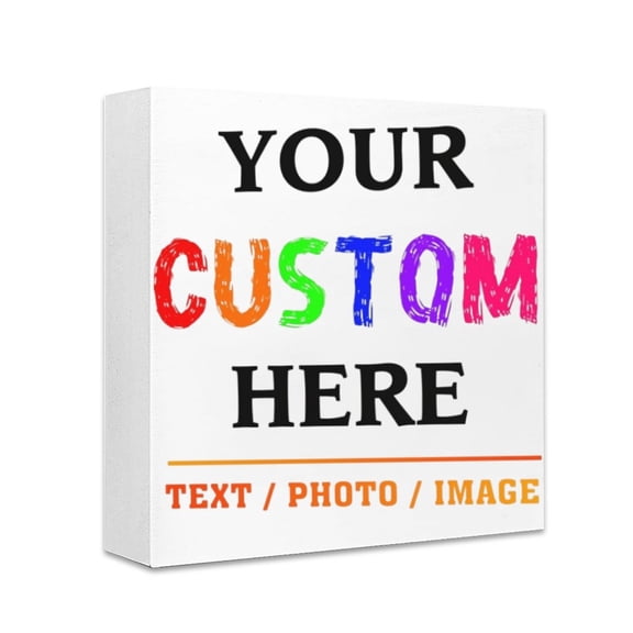 Custom Wood Sign Personalized Photo Text Plaque