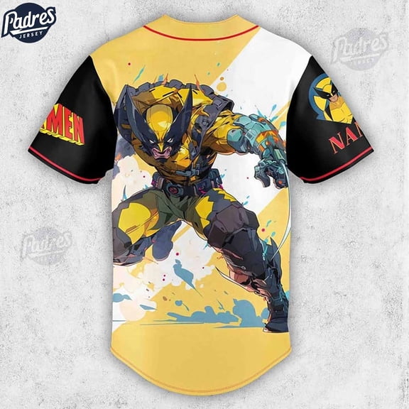 Custom X-Men 97 Wolverine Baseball Jersey