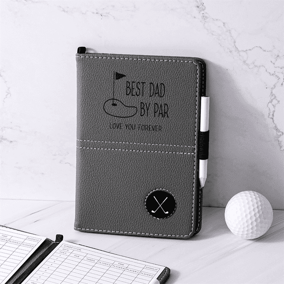 Custom Yardage Book Cover, Handmade Golf Scorecard Holder with Magnetic Marker, Groomsman Gift, Father's Day Gift, Xmas Christmas Birthday Gift,Custom Golf Ball Marker