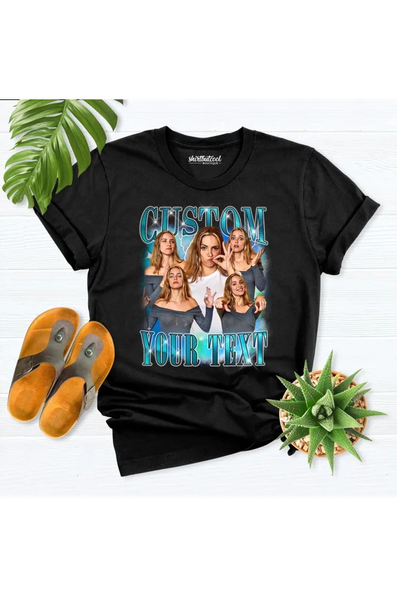 Custom Your Own Shirt, Photo shirt, Girlfriend photo shirt, 90s Retro shirt, Custom Rap Te