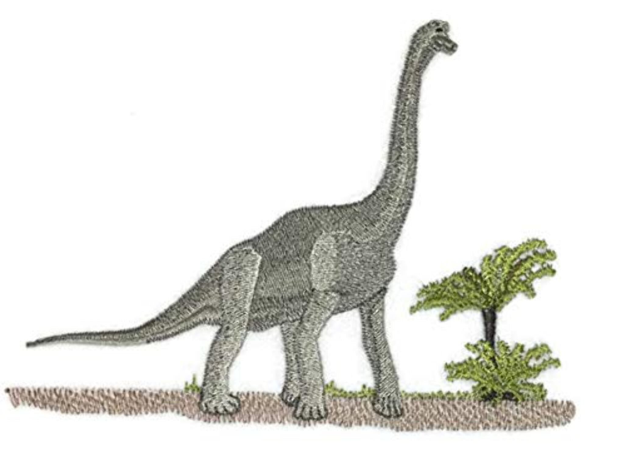 Custom and Unique Dinosaurs [Brachiosaurus] { Embroidered Iron on/Sew Patch 6.85"5"]