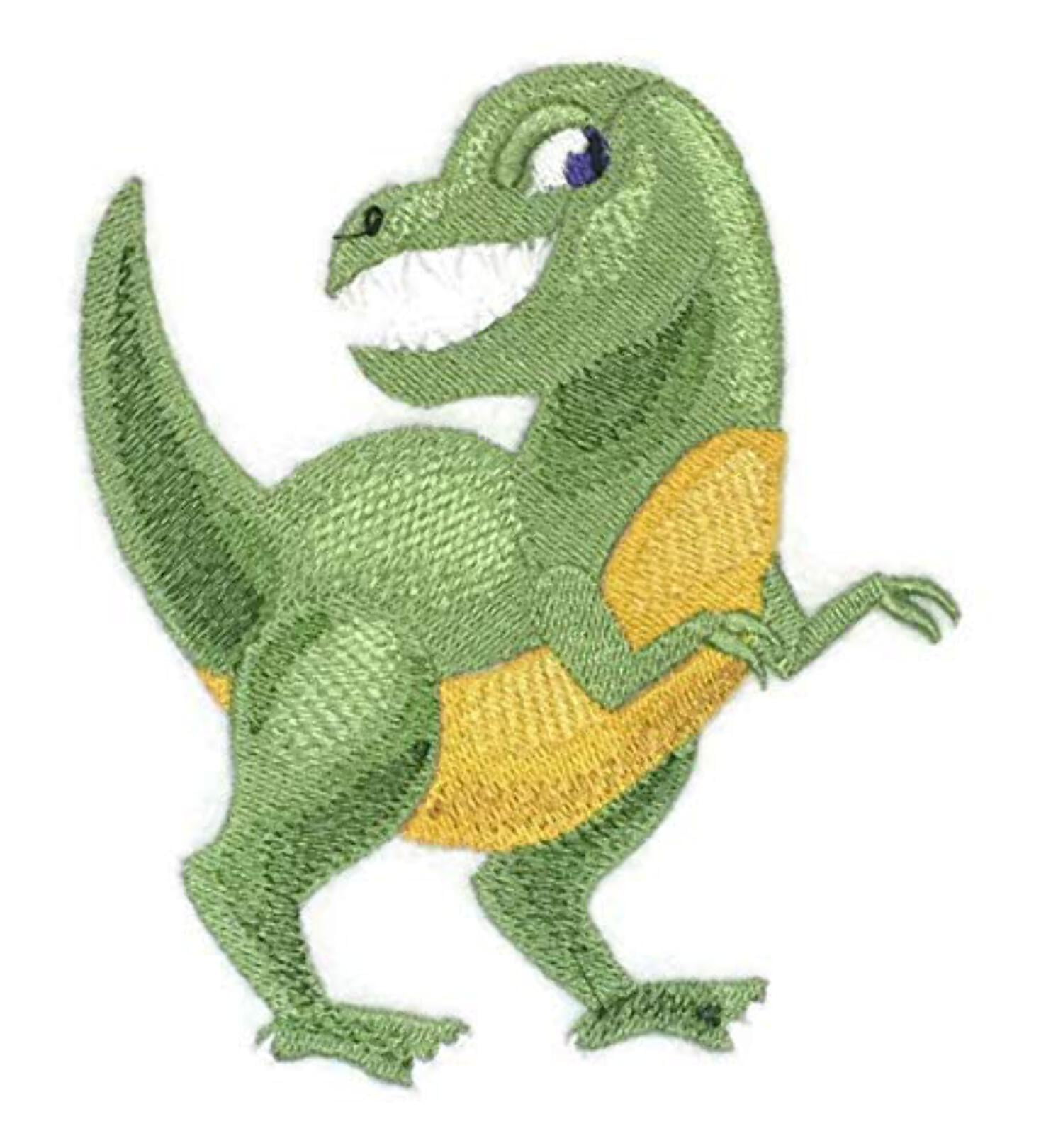 Custom and Unique Dinosaurus [I am a T-Rex] { Embroidered Iron on/Sew Patch 5.6"4.6"]