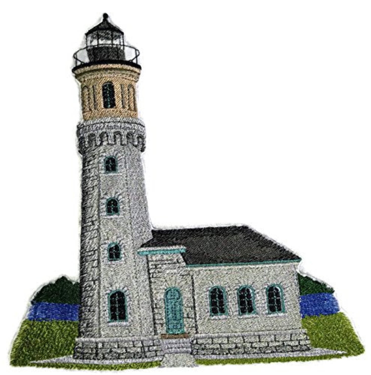 Custom and Unique Lighthouse[Fort Niagara Lighthouse] Embroidered Iron on/Sew patch [7.71"7.8"]