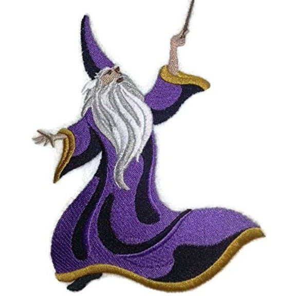 Custom and Unique Magical Wizards Collection [ Wizard ] Embroidered Iron on/Sew Patch [ 5.85 4.6 ]