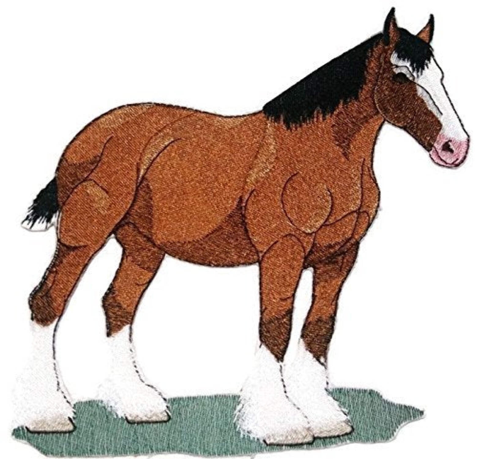 Custom and Unique Spirit of Stallions [Clydesdale Horse ] [Custom and Unique] Embroidered Iron on/Sew patch [8" 7.5"]