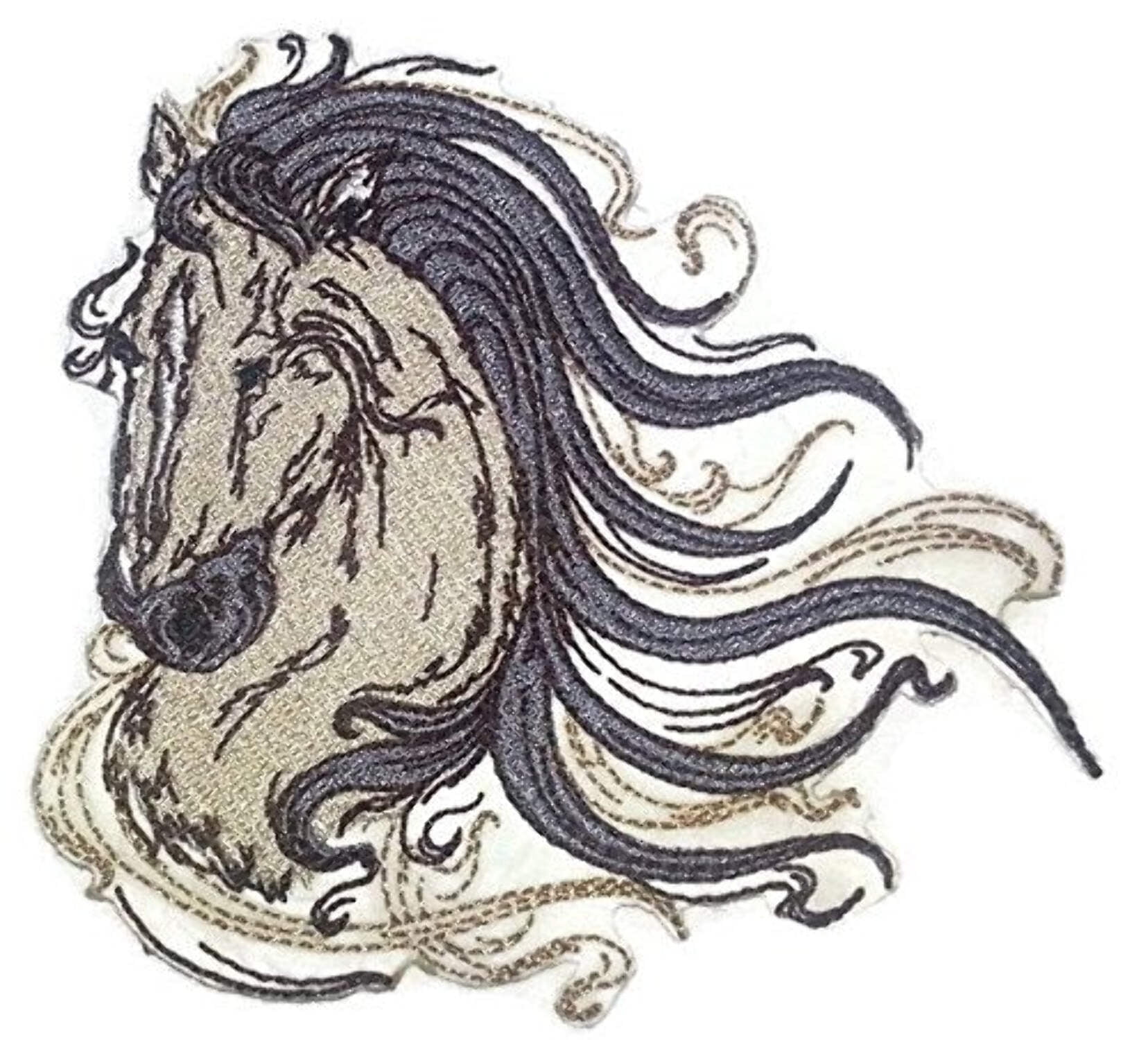 Custom and Unique Spirit of Stallions [Spirit Of Stallion No.2 ] [Custom and Unique] Embroidered Iron on/Sew patch 5.20" 5"]