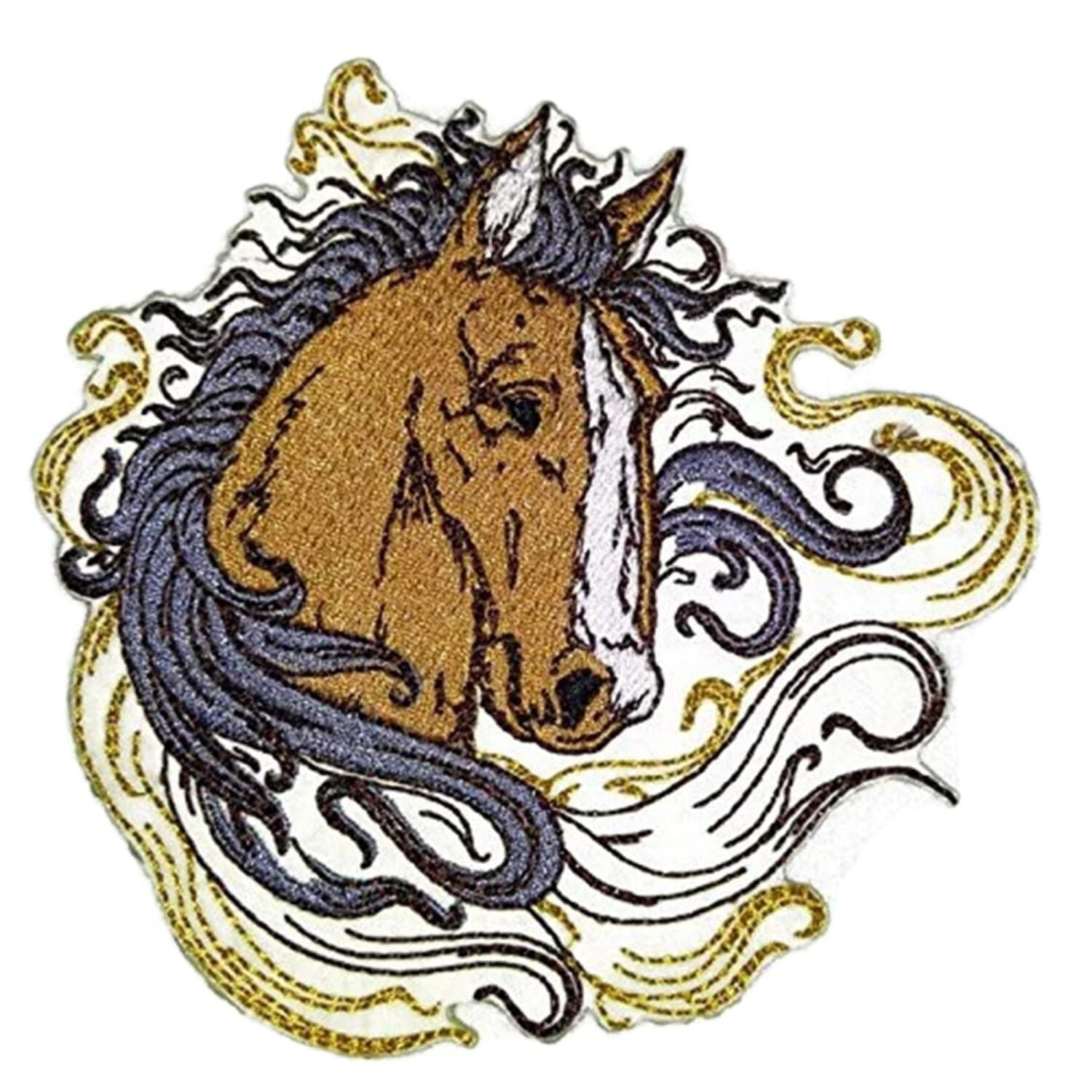 Custom and Unique Spirit of Stallions [Spirit Of Stallion No.7 ] [Custom and Unique] Embroidered Iron on/Sew patch 5" 5"]