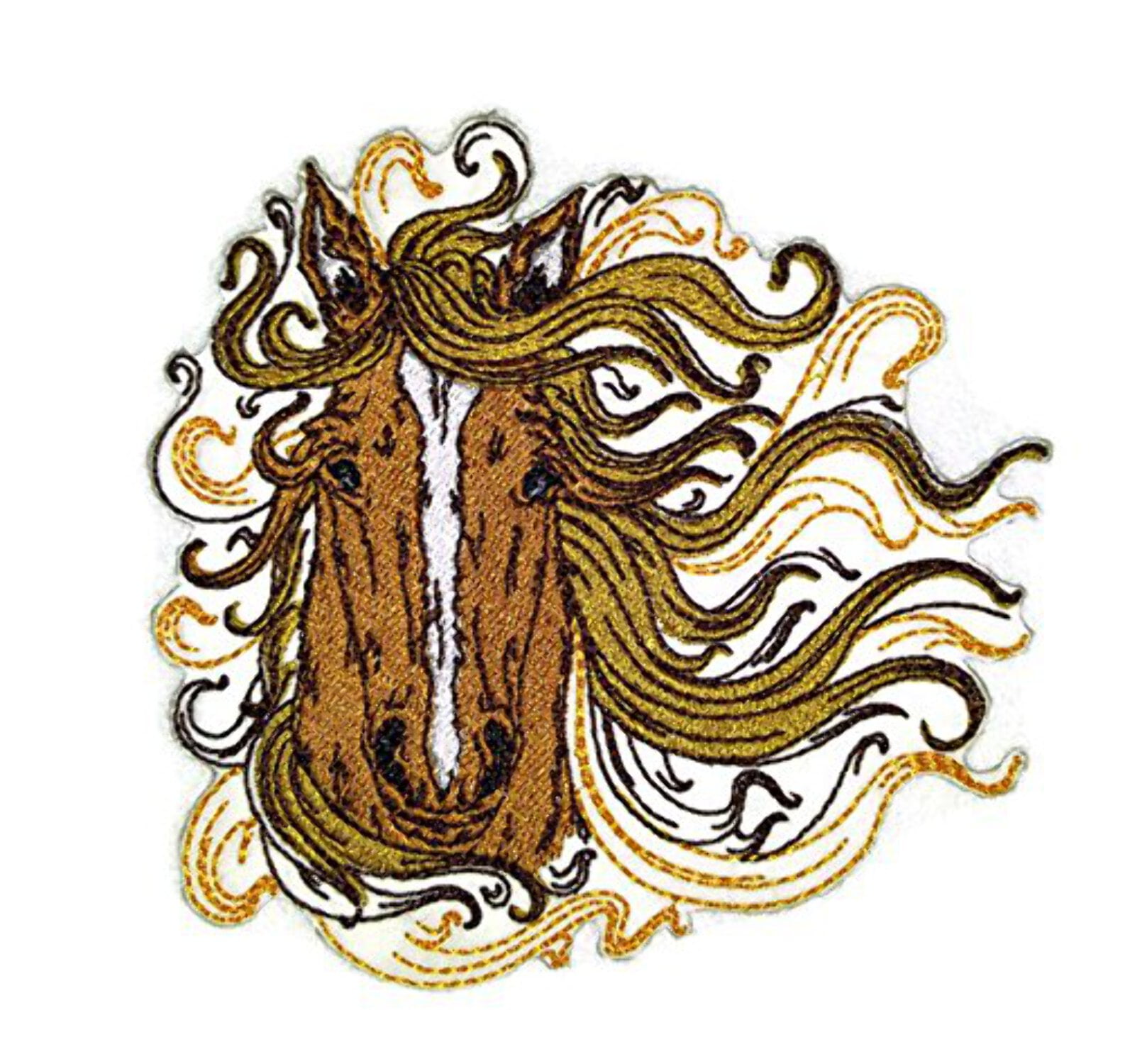 Custom and Unique Spirit of Stallions [Spirit Of Stallion No.9 ] [Custom and Unique] Embroidered Iron on/Sew patch 5" 5"]