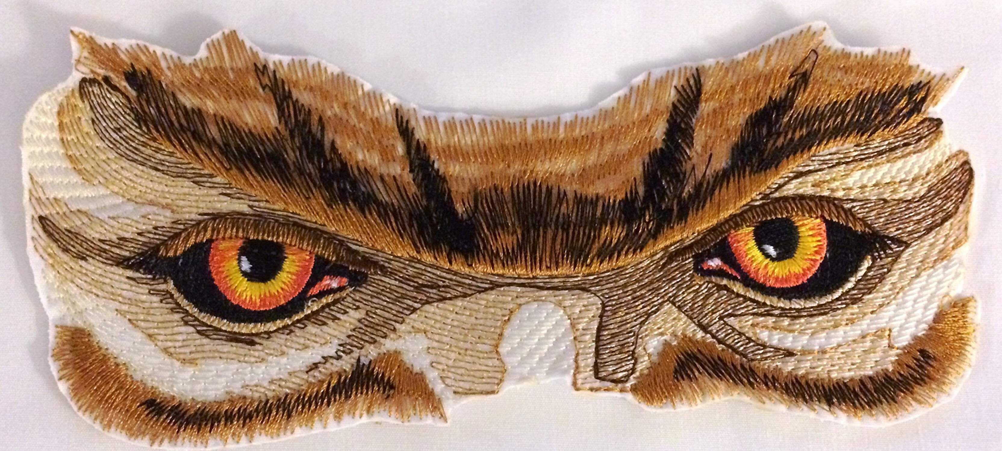 Custom and Unique Werewolf Eyes Embroidered Iron on/Sew Patch [6.26"2.79"]