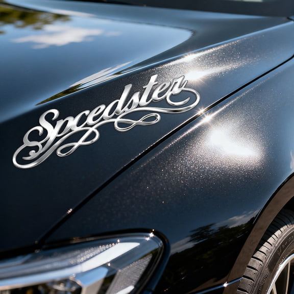 Custom car Stickers, Custom Stainless Steel Streamline Decoration Car Stickers, Personalized Name & Text Emblem, Waterproof Metal Decal for Cars, Vans, Boats, Bicycles, Refrigerators, Walls & Doors