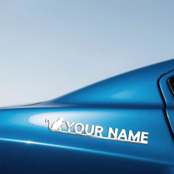 Custom car stickers, stainless steel car stickers, personalised,different patterns available for cars, vans, fridges, bikes, boats, walls, door panels, windows etc.