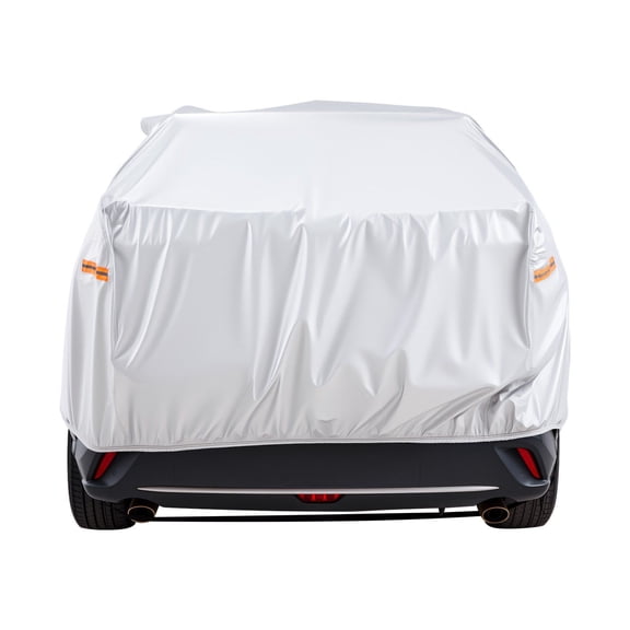 Custom-fit Waterproof Car Cover for Toyota RAV4 Compact SUV - All Weather Protection (Silver) | Includes Door Zipper & Soft Cotton Lining