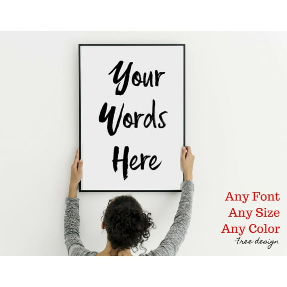 Custom poster art print sign personalized