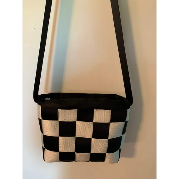Custom seat belt purse, weave or panel style in various colors, seatbelt handbag, washable