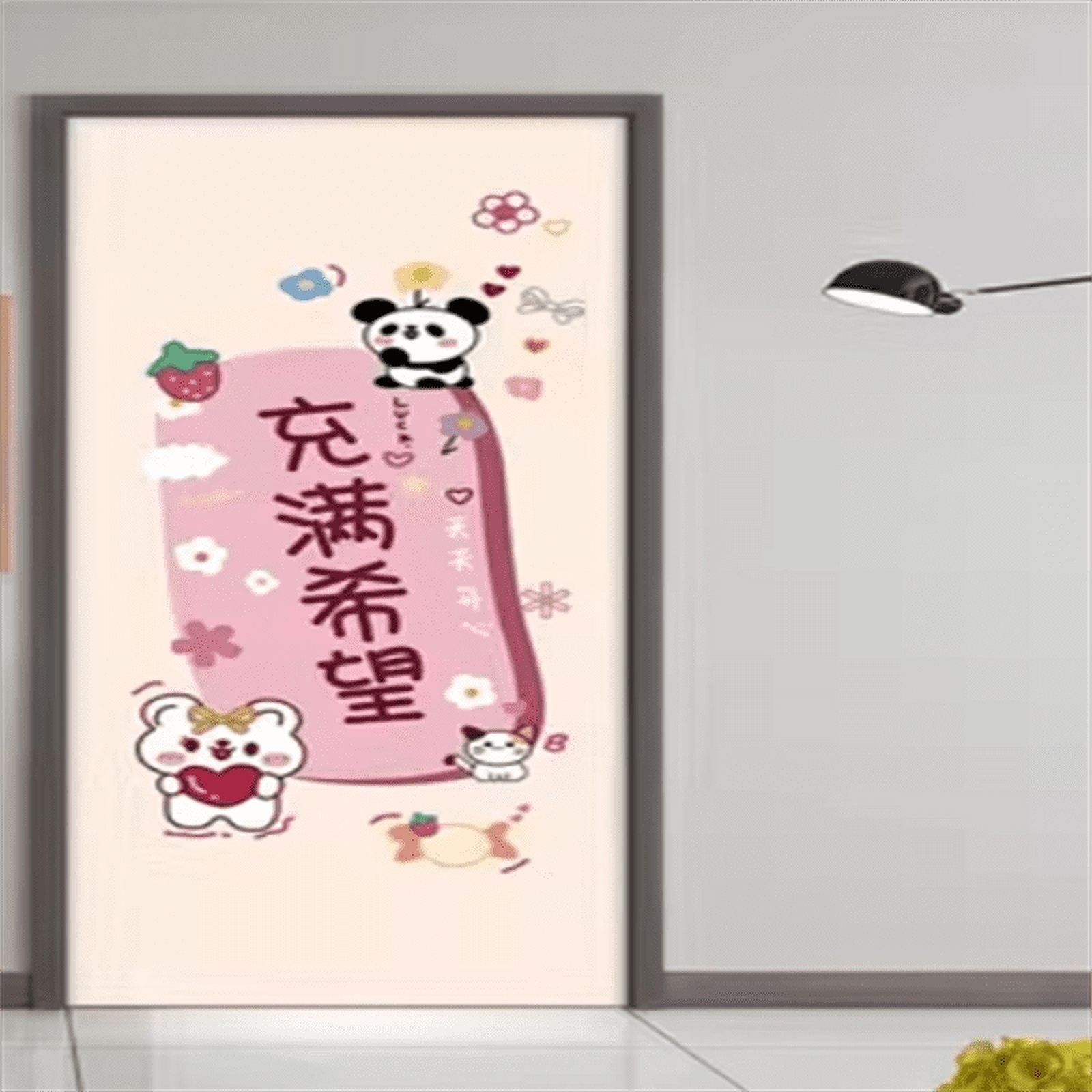Custom sliding door glass door sticker wooden door cute inspirational ...