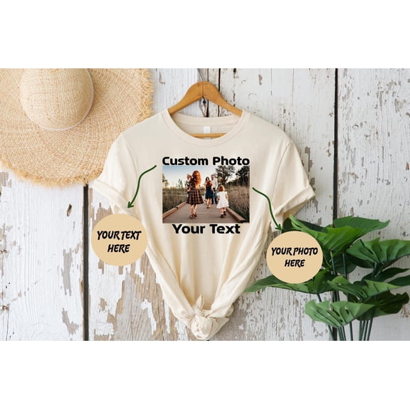 Custom text and Photo Shirt Personalised Custom Photo Tshirt Custom Photo Tshirt Custom Ma