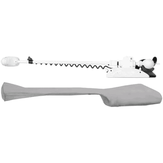 Custom trolling Motor Cover Designed for MINN KOTA (Cover Compatible with Riptide Terrova, 60", Gray)(is Compatible with Models from 2007-2016 & 2024)$$Watercraft