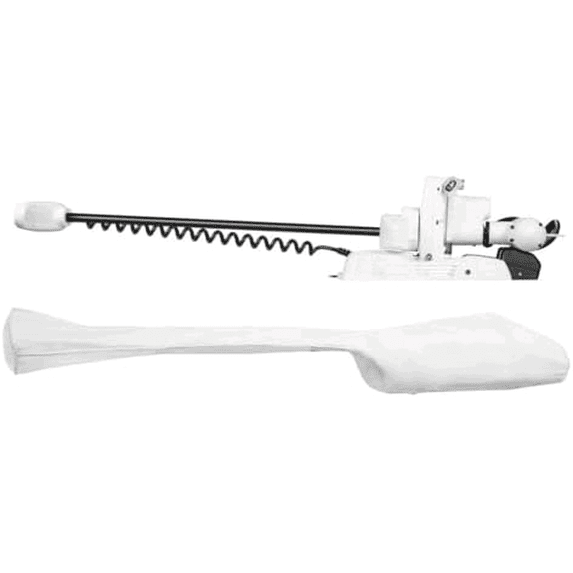 Custom trolling Motor Cover Designed for MINN KOTA (Cover Compatible with Riptide Instinct Quest, 72", White)$$Watercraft