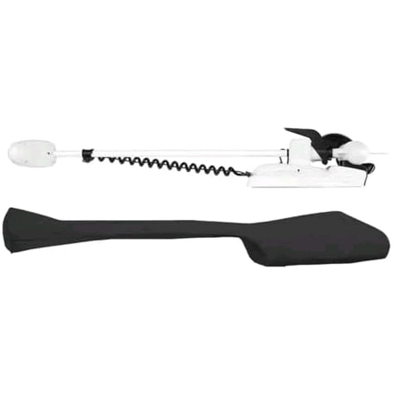 Custom trolling Motor Cover Designed for MINN KOTA (Cover Compatible with Riptide Powerdrive, 54", Black)$$Watercraft