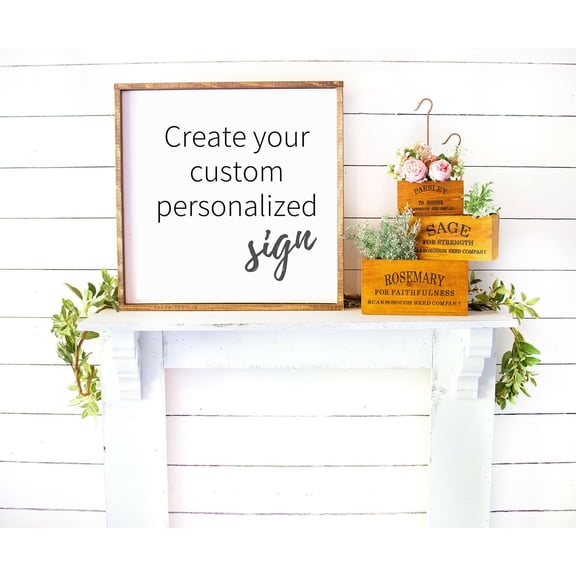 Custom wood Signs for rustic style home