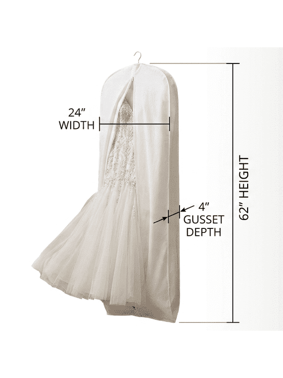 Durable Unisex Garment Bag, Cotton, Beige, 1-Piece