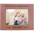 thumbnail image 1 of CustomGiftsNow The Best Get Promoted To Meme - Wood Picture Frame - Fits 5x7 Inch Picture (Horizontal), 1 of 2
