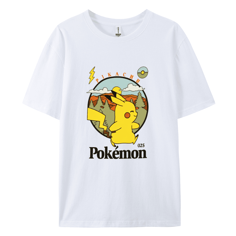 CustomMagic Men's Women's Pokemon Pikachu Graphic Print T-Shirt
