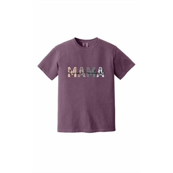 CustomTrendyShirt Personalized Comfort Colors Mom Shirt, Mother’s Day Gift